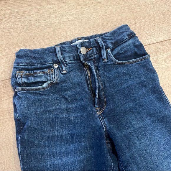 Good American Good Legs Flare Jean Raw Hem Indigo329 Size 0/25 - Picture 7 of 7